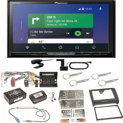 Produktbild von Pioneer AVH-Z9200DAB Android Auto Carplay Bluetooth Einbauset für Audi TT 8J