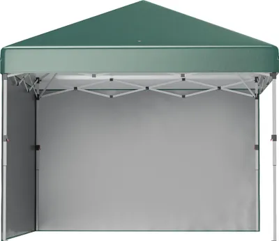 Produktbild von Faltpavillon, 2 Seitenwände, höhenverstellbar, mit Transporttasche, rostfreies Stahlgestell, 3 x 3 m, Grün