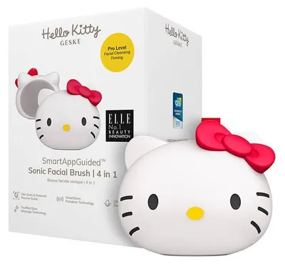 Produktbild von Geske 4-In-1 Schall-Gesichtsreinigungsbürste Mit App (Hello Kitty Starlight)