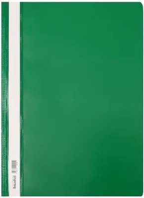 Image de Classeur à couverture rigide en PVC vert (10 pièces) - Biurfol