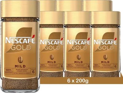 Produktbild von NESCAFÉ Gold Mild, löslicher Bohnenkaffee (6 x 200g)