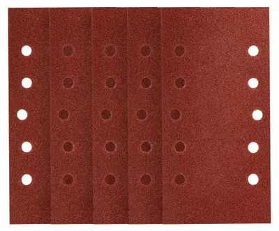 Immagine prodotto di Carta abrasiva con chiusura a strappo 115 x 230 mm, grana P80, set da 5 pezzi