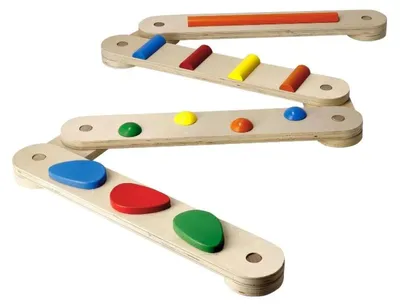 Produktbild von Playtive Premium Balancierbalken Kinder Holz 9 teilig Motorik Gleichgewicht