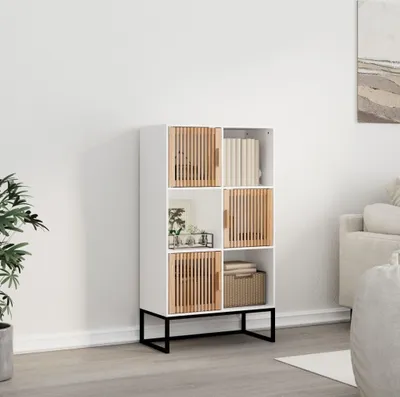 Produktbild von Highboard Weiß 70x35x125 cm Holzwerkstoff , Aktenschränke Design 2024