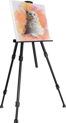 Produktbild von Malerstaffelei - 162 cm - Höhenverstellbar - Metall - Klappstaffelei mit Tasche