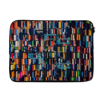Produktbild von MuchoWow® Laptop Hülle 14 ZollContainerhafen Laptoptasche - Laptoptasche - Stoßsicher - Schutzhaube