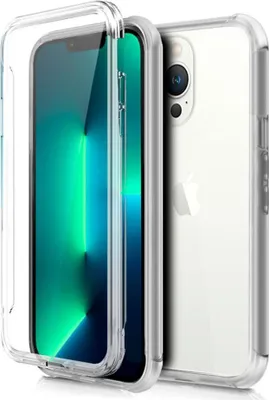 Produktbild von Silikonhülle für Vorder- und Rückseite Apple iPhone 13 Pro Transparent
