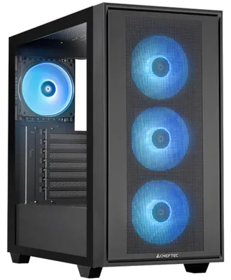 Obrázek produktu pro Chieftec GS-03B-OP, Midi Tower, PC, Černá, ATX, EATX, Micro ATX, Mini-ITX, Hraní, Více