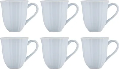 Produktbild von 6er SET Becher, Tassen MYNTE Stillwater hellblau für 300ml Steingut Ib Laursen