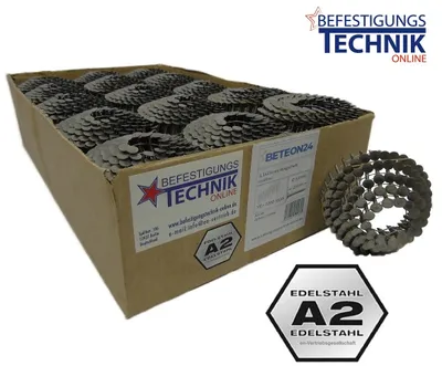 Produktbild von Dachpappnägel 3,1x25mm Ring rostfrei für Dachpappnagler Prebena Paslode Makita Haubold BeA 7,2M K