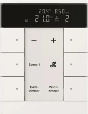 Produktbild von Busch-Jaeger HVAC/CO2-Gerät 6-fach BE SBC/U6.0.11-84, 1 Stk.