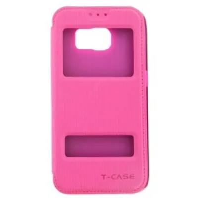 Produktbild von Flip Handyhülle für Samsung Galaxy S6 Pink Schutzhülle Tasche