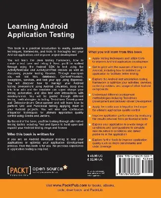 Produktbild von Learning Android Application Testing