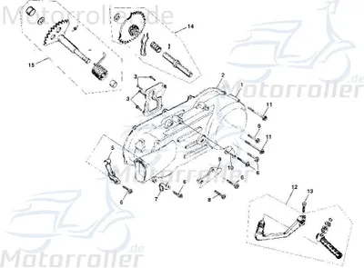 Produktbild von Sechskantbundschraube M6x22mm Rex Palermo Roller 50ccm 4Takt Motorroller.de Sechskantschraube Flanschschraube Sechskantflanschschraube Scooter Service