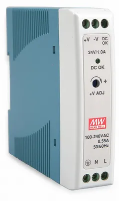 Produktbild von Hutschienen-Netzteil (DIN-Rail) MDR-20-24 SNT DIN-Schiene 24V/DC/0-1A/ 24W