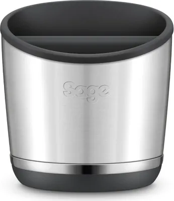 Immagine prodotto di Sage the Knock Box, Contenitore per fondi di caffè solidi, Salvia officinale, Nero, Argento, Plastica, Acciaio inossidabile, 1 pezzo, 164 mm