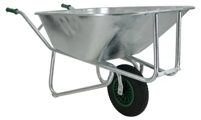Productafbeelding van Fort Kruiwagen 230 liter met verzinkte stalen bak en 4-ply luchtband