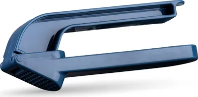Produktbild von Fackelmann Knoblauchpresse Essential, Dunkelblau, 17x6x3 cm, Leichtes Pressen ohne Kraftaufwand, Spülmaschinengeeignet