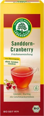 Obrázek produktu pro Ovocná čajová směs - rakytník-brusinka 20 sáčků 50g