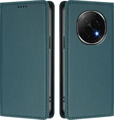 Immagine prodotto di Custodia in pelle per Oppo F29 Pro, custodia a libro magnetica in Finto cuoio con supporto, verde