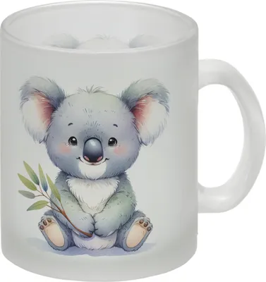 Produktbild von Sitzender Koala Glas Tasse