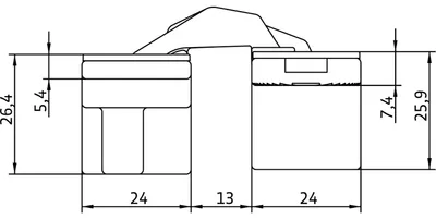 Zdjęcie produktu dla Zawias ukryty Anselmi AN1603D - zawias ukryty do drzwi o wadze do 60 kg - regulacja 3D - 180 stopni, odlew cynkowy, chromowany matowo