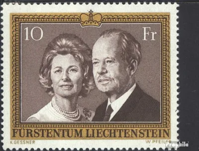 Produktbild von Briefmarken Liechtenstein 1974 Mi 614 (kompl.Ausg.) postfrisch Fuerstenpaar