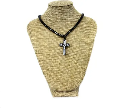 Produktbild von Schmuckbüste Dekobüste Schaufensterbüste Kettenhalter Jute Look H21