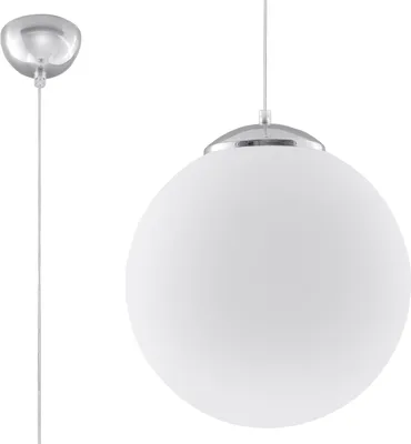 Image de Lampe pendante UGO 40 1xE27 15W acier/verre 130x40x40cm Sollux Lighting