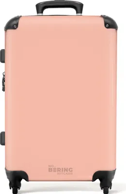 Produktbild von NoBoringSuitcases.com® Großer Koffer - Pastell orange - Kombinationsschloss TSA - Hartschalen Trolley 4 Rollen - 72 liter - Reisekoffer - 66 cmKoffer Mittelgroß 67x43x25 cm, 72L,