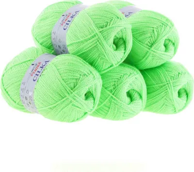 Produktbild von 500g Strickgarn CILKA by VLNIKA Klassikgarn Strickwolle Häkelgarn Sommergarn