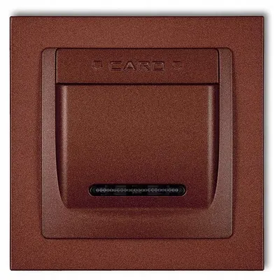Produktbild von Karlik DECO 9DSH-1 Hotelschalter mit Einfachrahmen Braun