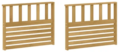 Immagine prodotto di vidaXL Modulo bracciolo, 2 pezzi, bianco, 80 x 6 x 61 cm, legno massello di acacia