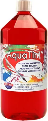 Image de Collall peinture à l'eau Aqua Tint rouge foncé 1000ml - Peinture Bricolage