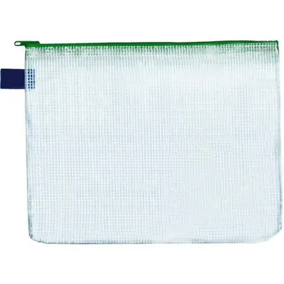Zdjęcie produktu dla FolderSys 40401-50 FolderSys Reißverschlussbeutel DIN B4 transparent/grün 0,15 mm, 1 St.