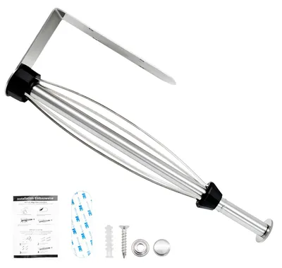 Keukenrolhalter ohne Bohren, selbstklebend, 31 cm, Edelstahl