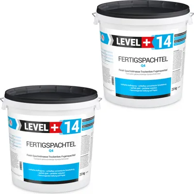 Produktbild von Spachtelmasse Fertigspachtel 40Kg Glättspachtel Gipsspachtel Polymerbasis Gebrauchsfertig Für Trockenbau RM14