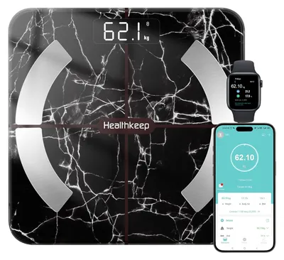 Zdjęcie produktu dla Healthkeep Waga osobista inteligentna Bluetooth analiza składu ciała