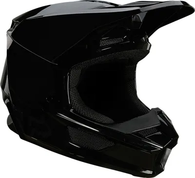 Produktbild von FOX V1 Plaic Motocross Helm Farbe: Schwarz, Grösse: XXXL (65/66)