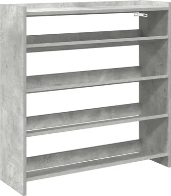 Produktbild von Schuhregal Betongrau 80x25x81 cm Holzwerkstoff