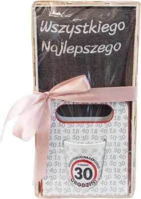 Zdjęcie produktu dla zestaw prezentowy na 30 urodziny "Wszystkiego najlepszego z okazji 30 urodzin"