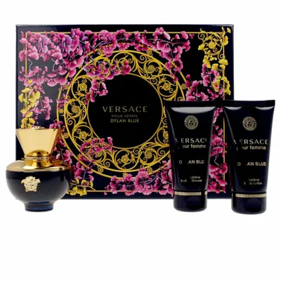 Obrázok produktu pre Versace Pour Femme Dylan Blue parfumovaná voda, 50 ml + sprchový gél, 50 ml + telové mlieko, 50 ml
