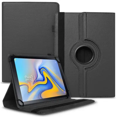 Produktbild von Tablet Hülle für Samsung Galaxy Tab A 10.5 Tasche Schutzhülle Case Cover DrehbarFarben:Schwarz