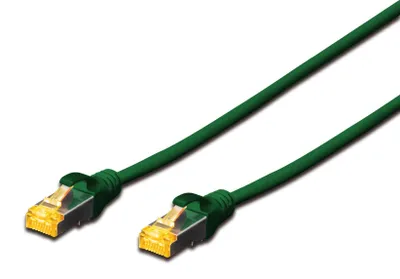 Zdjęcie produktu dla Digitus Kabel krosowy CAT 6A S/FTP, 5 m, Cat6a, S/FTP (S-STP), RJ-45, RJ-45, Zielony