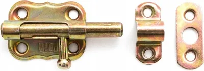 Produktbild von BKshop | Türriegel - 35x35 mm - Gelb Verzinkt - Für Türen und Schränke - Torriegel - WO 35 - Rundbolzen