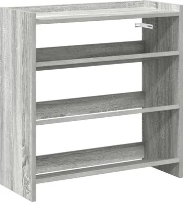 Obrázok produktu pre Regál na topánky sivý dub sonoma 60x25x62 cm spracované drevo