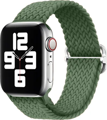 Produktbild von Strap-it Apple Watch Geflochten Nylon Armband (Grün) - Große: 38 - 40 - 41mm