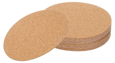 20 Korkuntersetzer, 9,5 cm, saugfähig, rund, für Gläser & Tassen