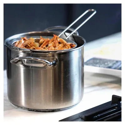 Produktbild von Edelstahl Küchensieb - Spitzsieb - Abtropfsieb - Silber - Ø 22 cm