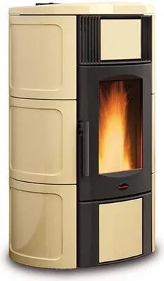 Obrázek produktu pro Peltový topný kotel na pelety s vodním vedením, model Extraflame Iside Idro 2.0, výkon 5,4-18,1 kW | Barva: pergamen